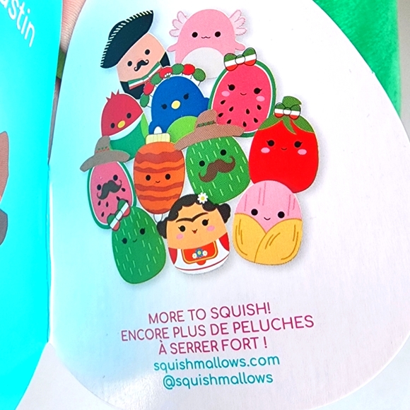 AUSTIN 🥑 the Avacado Boy with Mustache Original Squishmallow by Kelly Toy NWT - Picture 3 of 9